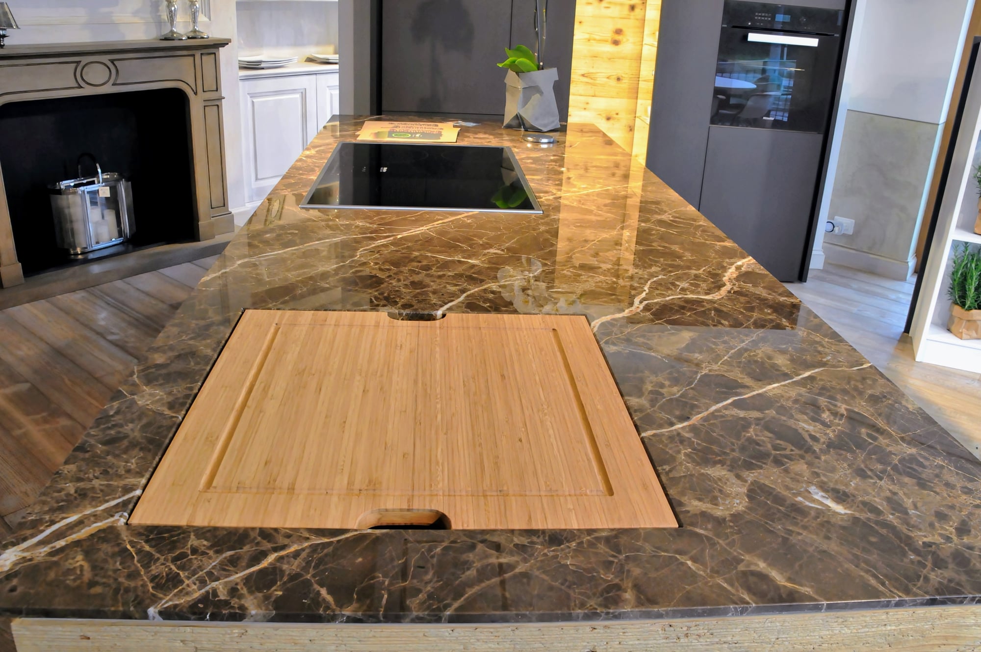Top cucina a isola